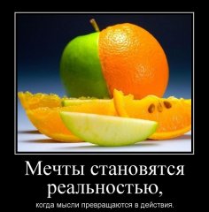 Мечты сбываются, когда они превращаются в действие